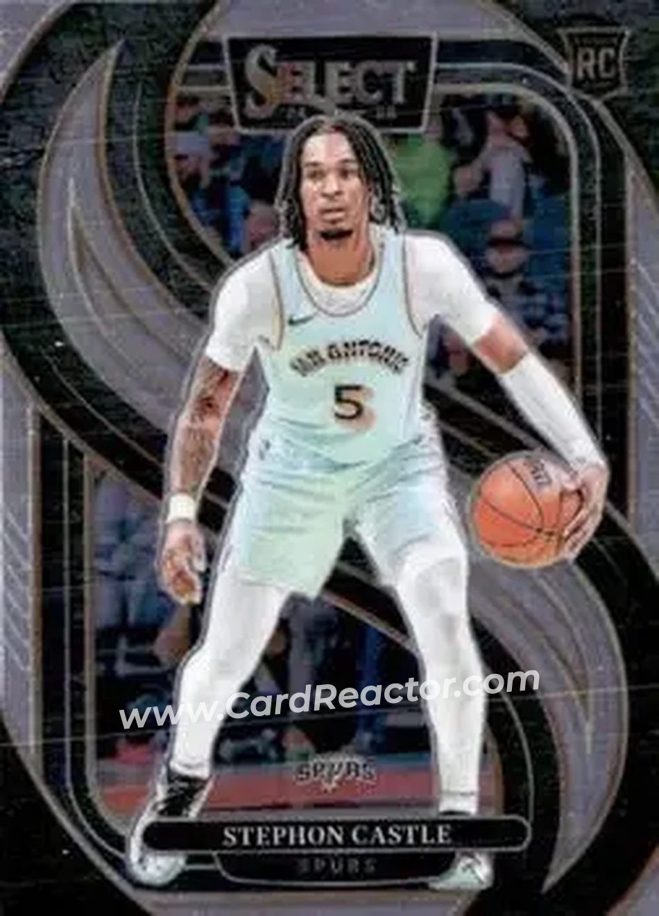 2024-25 Panini Select #175 - Stephon Castle - San Antonio Spurs - Front
