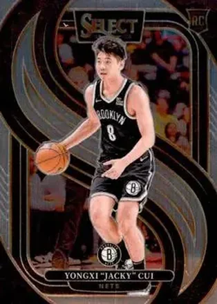 2024-25 Panini Select #176 - Jacky Cui - Brooklyn Nets