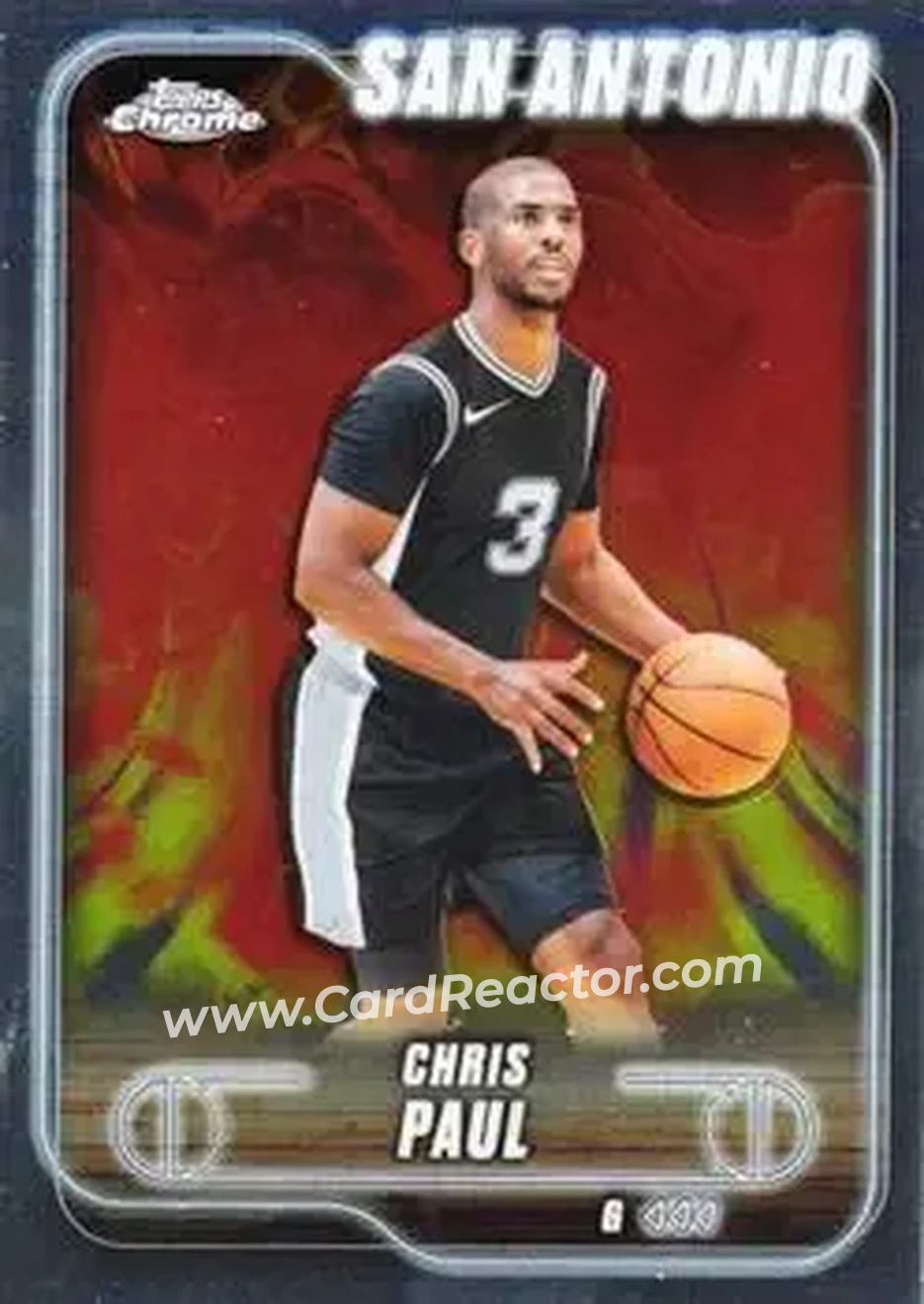 2024-25 Topps Chrome #162 - Chris Paul - San Antonio Spurs - Front