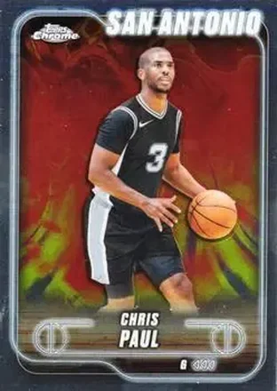 2024-25 Topps Chrome #162 - Chris Paul - San Antonio Spurs