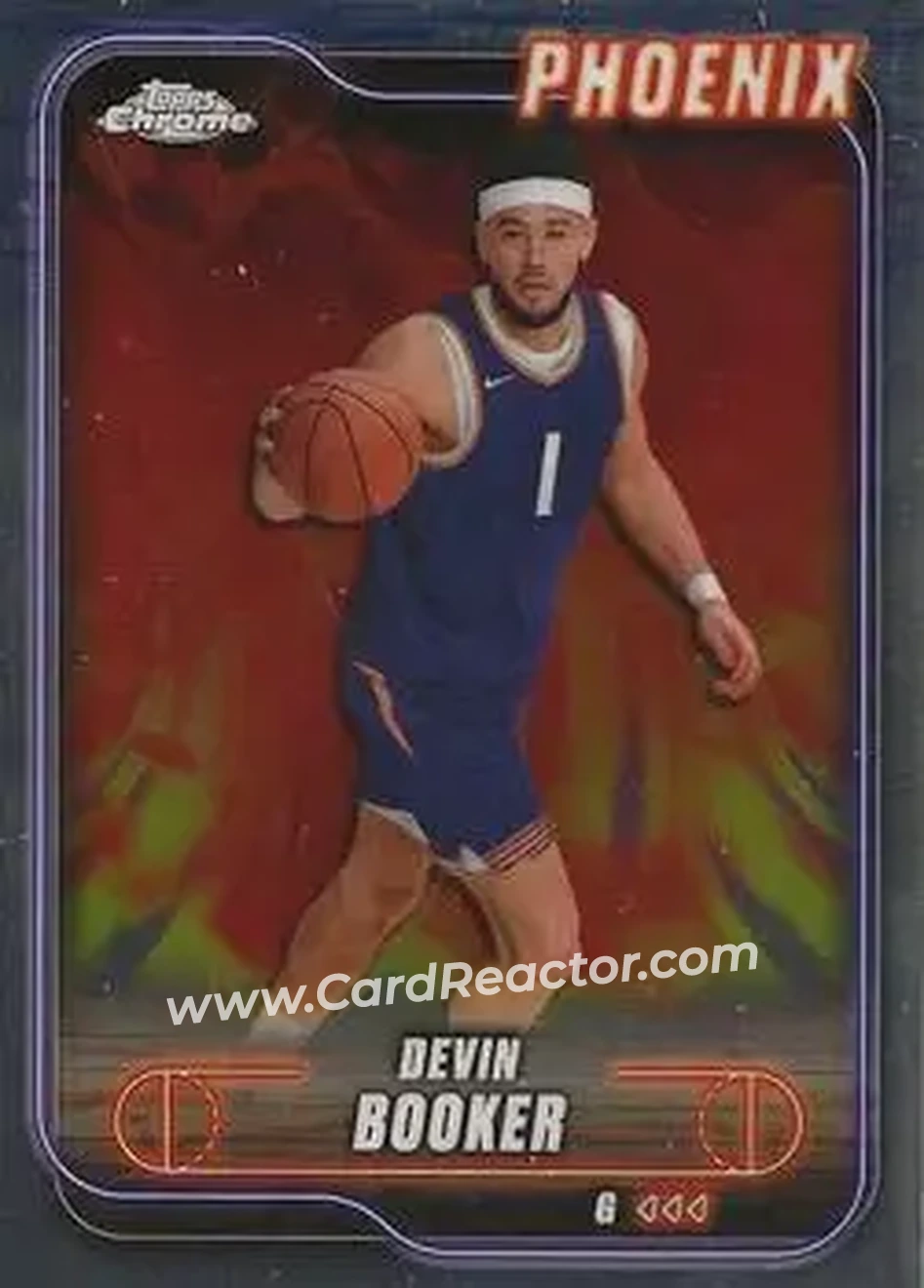 2024-25 Topps Chrome #164 - Devin Booker - Phoenix Suns - Front