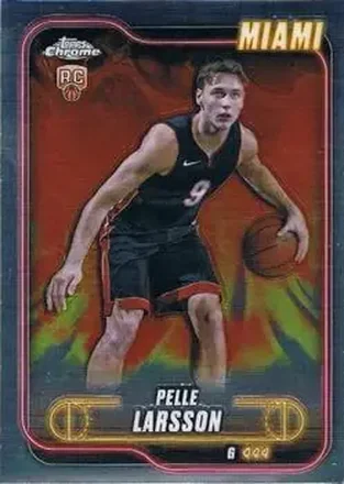 2024-25 Topps Chrome #166 - Pelle Larsson - Miami Heat