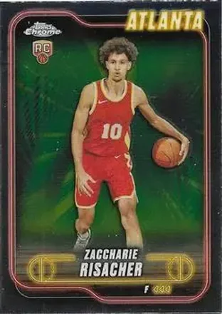 2024-25 Topps Chrome #169 - Zaccharie Risacher - Atlanta Hawks 2024-25 Topps Chrome #169 - Zaccharie Risacher - Atlanta Hawks