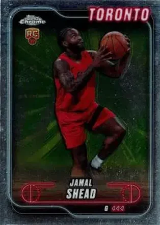 2024-25 Topps Chrome #174 - Jamal Shead - Toronto Raptors 2024-25 Topps Chrome #174 - Jamal Shead - Toronto Raptors