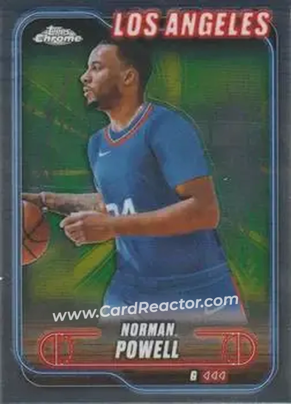 2024-25 Topps Chrome #176 - Norman Powell - Los Angeles Clippers - Front