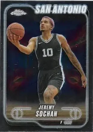 2024-25 Topps Chrome #181 - Jeremy Sochan - San Antonio Spurs