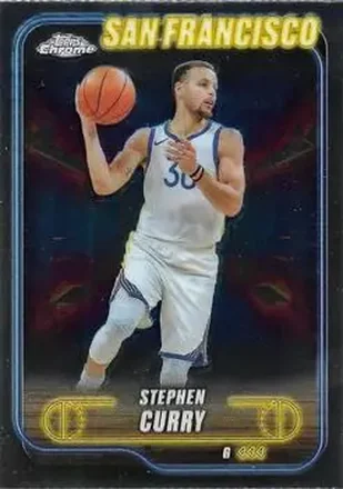 2024-25 Topps Chrome #187 - Stephen Curry - Golden State Warriors