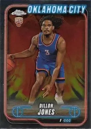 2024-25 Topps Chrome #189 - Dillon Jones - Oklahoma City Thunder 2024-25 Topps Chrome #189 - Dillon Jones - Oklahoma City Thunder
