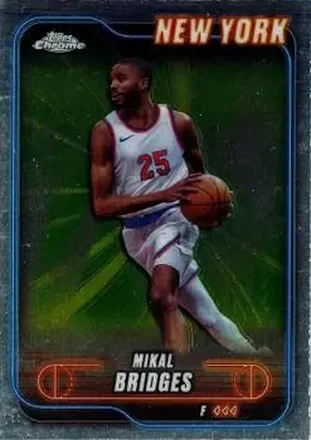 2024-25 Topps Chrome #190 - Mikal Bridges - New York Knicks