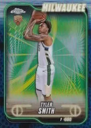2024-25 Topps Chrome #196 - Tyler Smith - Milwaukee Bucks