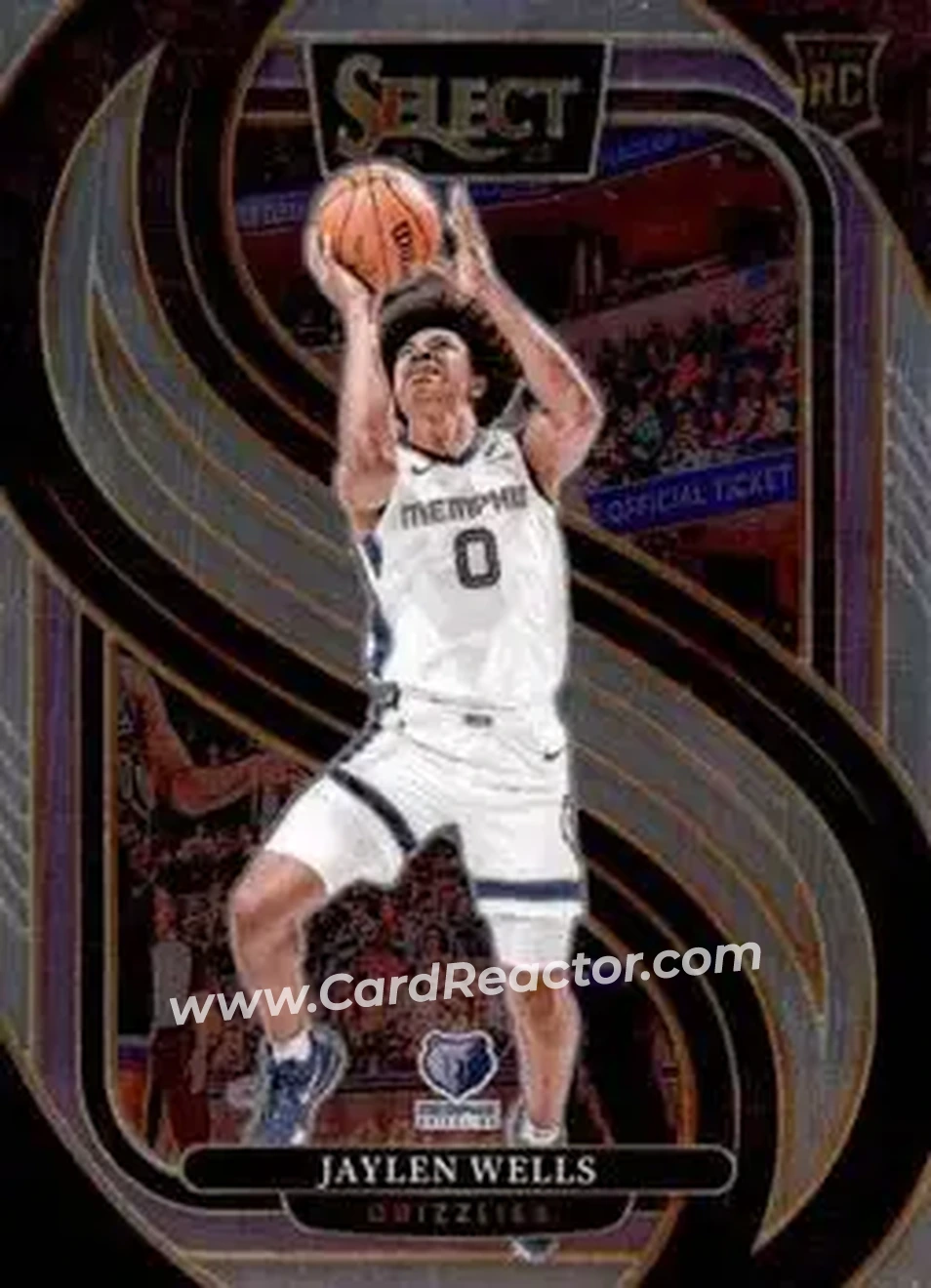 2024-25 Panini Select #188 - Jaylen Wells - Memphis Grizzlies - Front