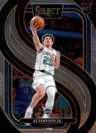 2024-25 Panini Select #193 - KJ Simpson Jr. - Charlotte Hornets 2024-25 Panini Select #193 - KJ Simpson Jr. - Charlotte Hornets