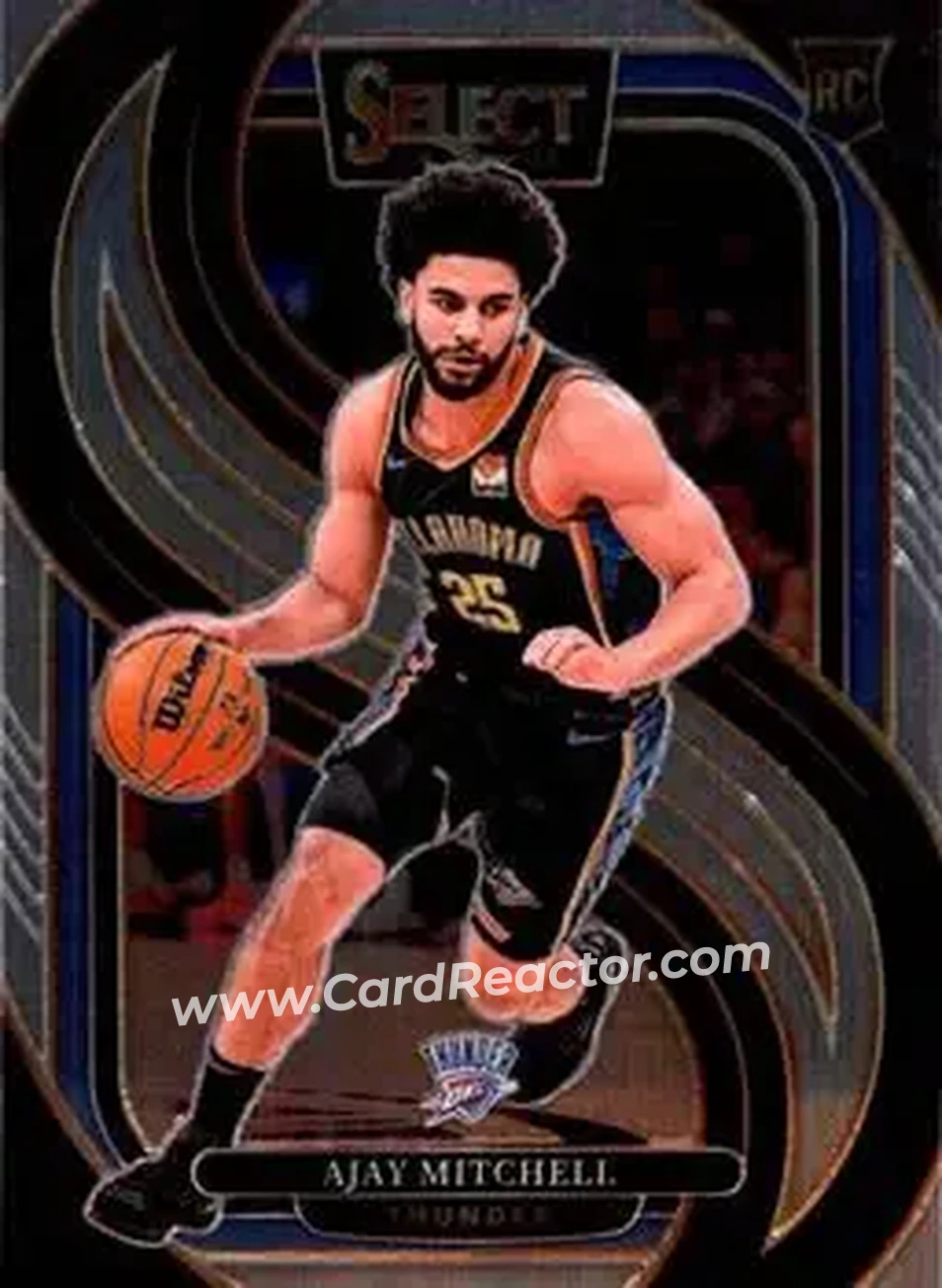 2024-25 Panini Select #194 - Ajay Mitchell - Oklahoma City Thunder - Front