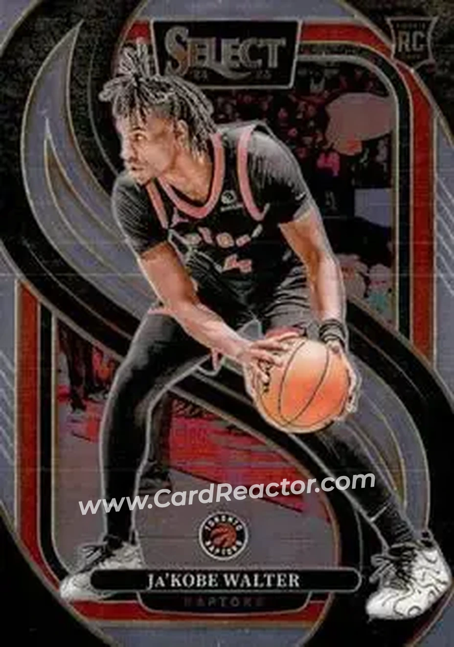 2024-25 Panini Select #195 - Ja'Kobe Walter - Toronto Raptors - Front