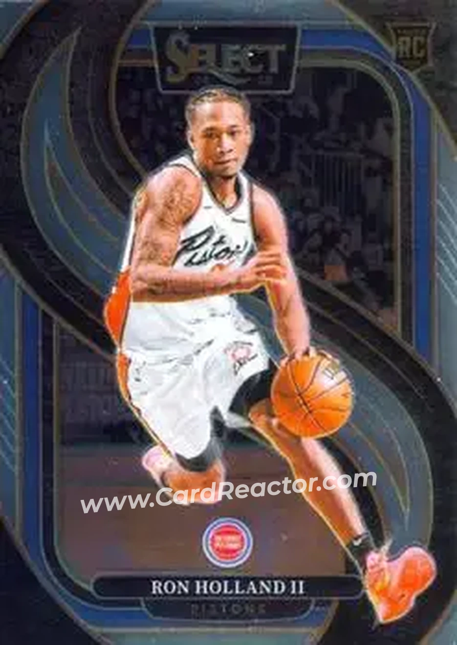 2024-25 Panini Select #198 - Ron Holland II - Detroit Pistons - Front 2024-25 Panini Select #198 - Ron Holland II - Detroit Pistons - Front