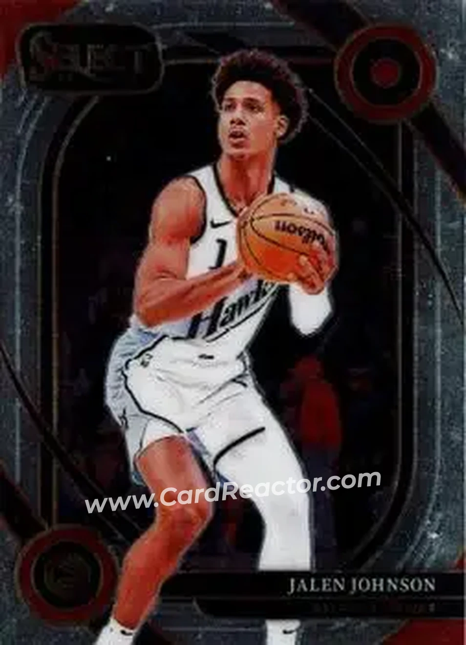 2024-25 Panini Select #247 - Jalen Johnson - Atlanta Hawks - Front
