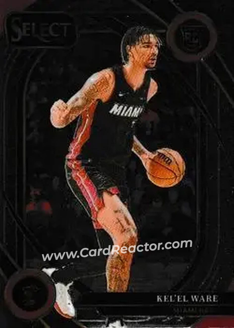 2024-25 Panini Select #273 - Kel'el Ware - Miami Heat - Front 2024-25 Panini Select #273 - Kel'el Ware - Miami Heat - Front