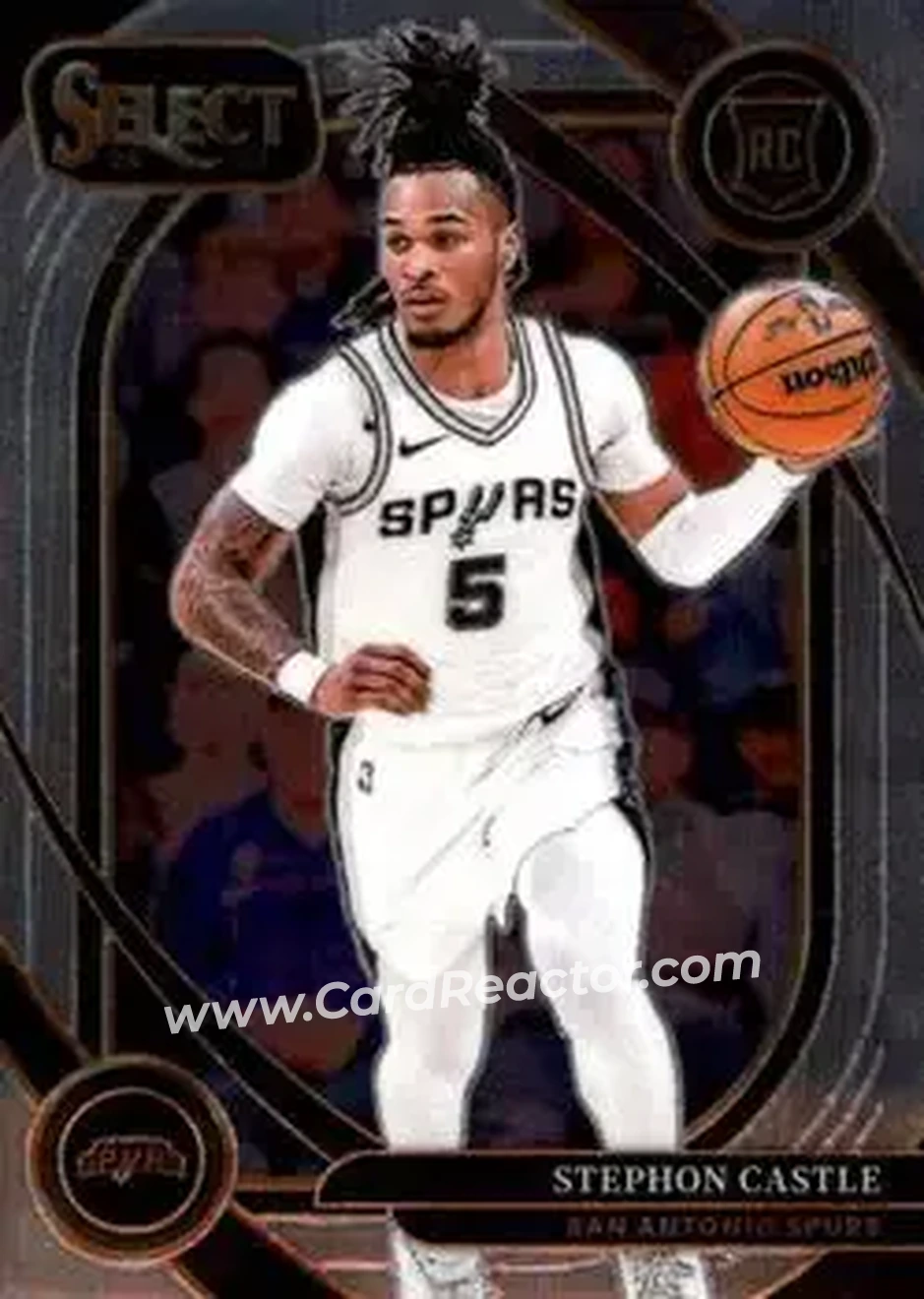 2024-25 Panini Select #292 - Stephon Castle - San Antonio Spurs - Front