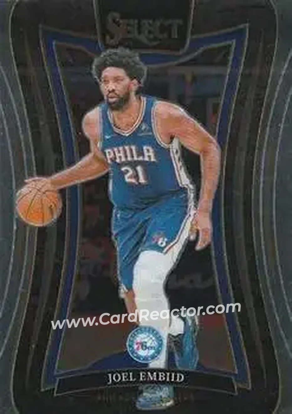 2024-25 Panini Select #321 - Joel Embiid - Philadelphia 76ers - Front 2024-25 Panini Select #321 - Joel Embiid - Philadelphia 76ers - Front