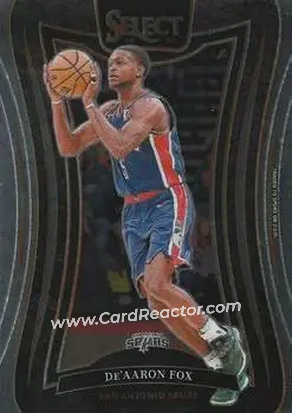2024-25 Panini Select #336 - De'Aaron Fox - San Antonio Spurs - Front