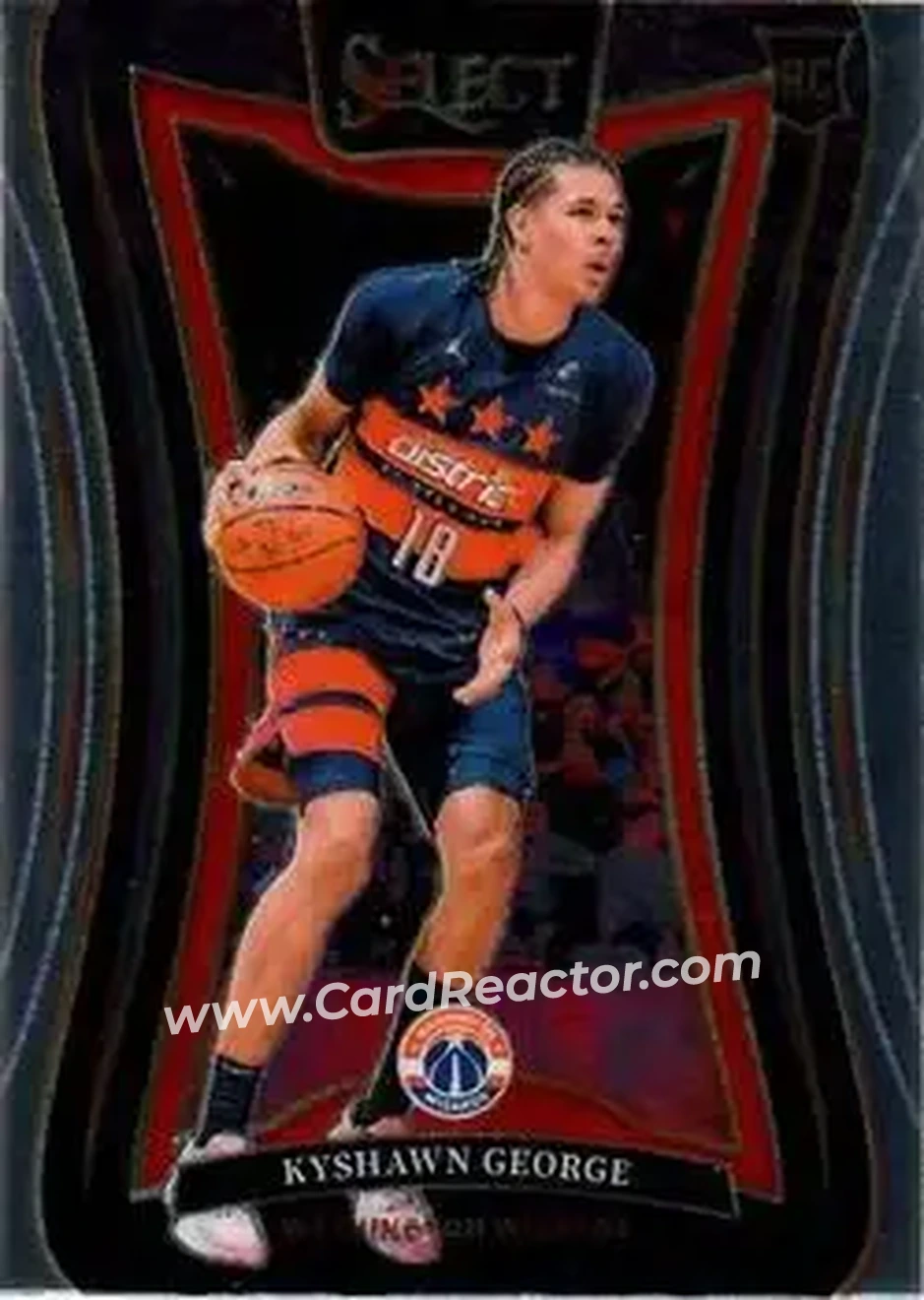 2024-25 Panini Select #374 - Kyshawn George - Washington Wizards - Front