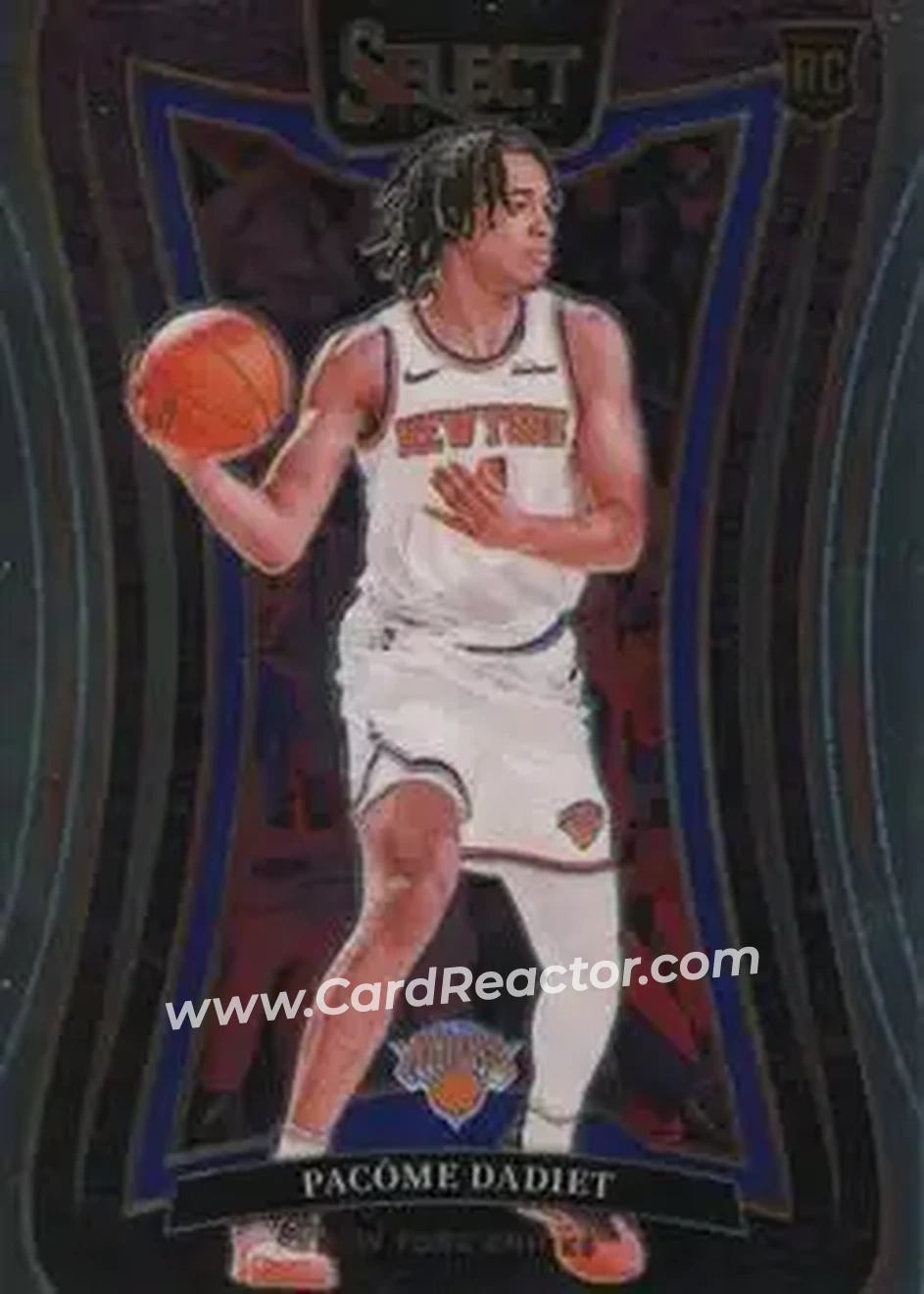 2024-25 Panini Select #375 - Pacome Dadiet - New York Knicks - Front 2024-25 Panini Select #375 - Pacome Dadiet - New York Knicks - Front