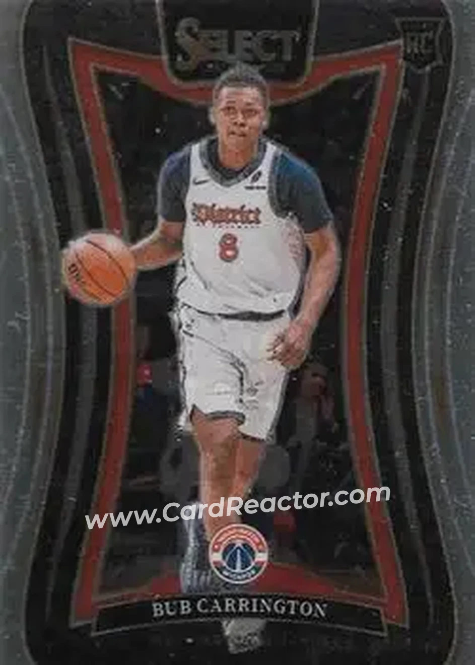 2024-25 Panini Select #386 - Bub Carrington - Washington Wizards - Front