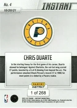 Back of Chris Duarte