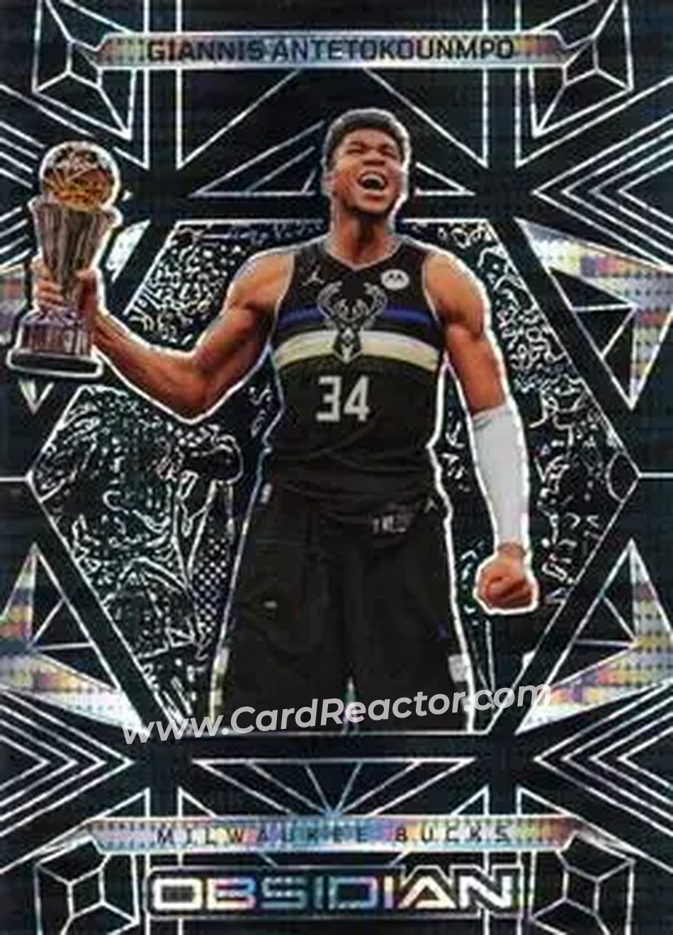 2024-25 Panini Obsidian #183 - Giannis Antetokounmpo - Milwaukee Bucks - Front