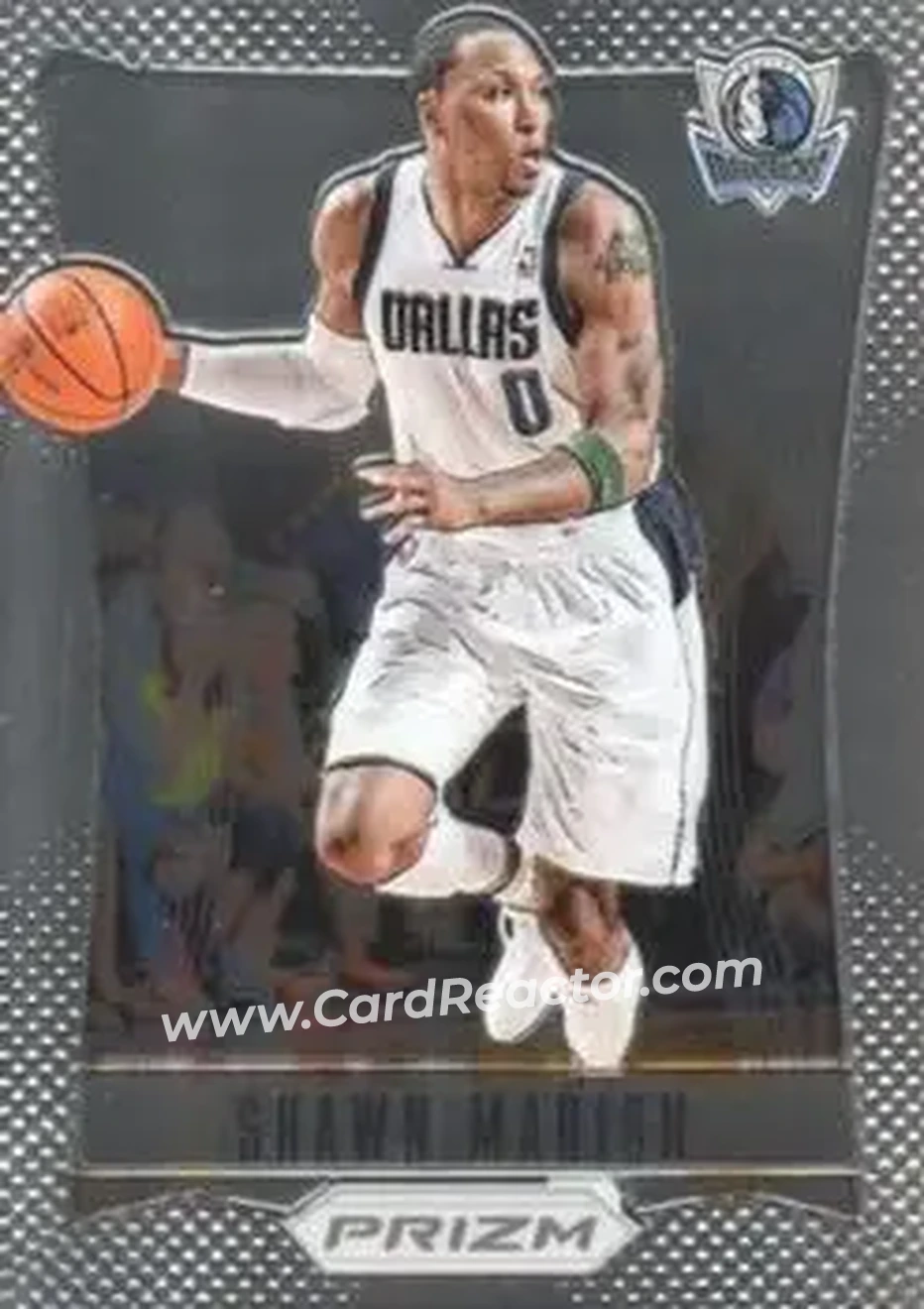 2012-13 Panini Prizm #124 - Shawn Marion - Dallas Mavericks - Front 2012-13 Panini Prizm #124 - Shawn Marion - Dallas Mavericks - Front