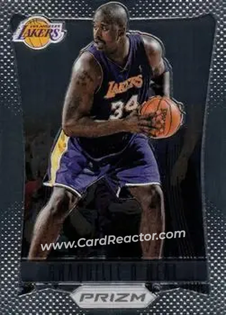 2012-13 Panini Prizm #166 - Shaquille O'Neal - Los Angeles Lakers - Front 2012-13 Panini Prizm #166 - Shaquille O'Neal - Los Angeles Lakers - Front