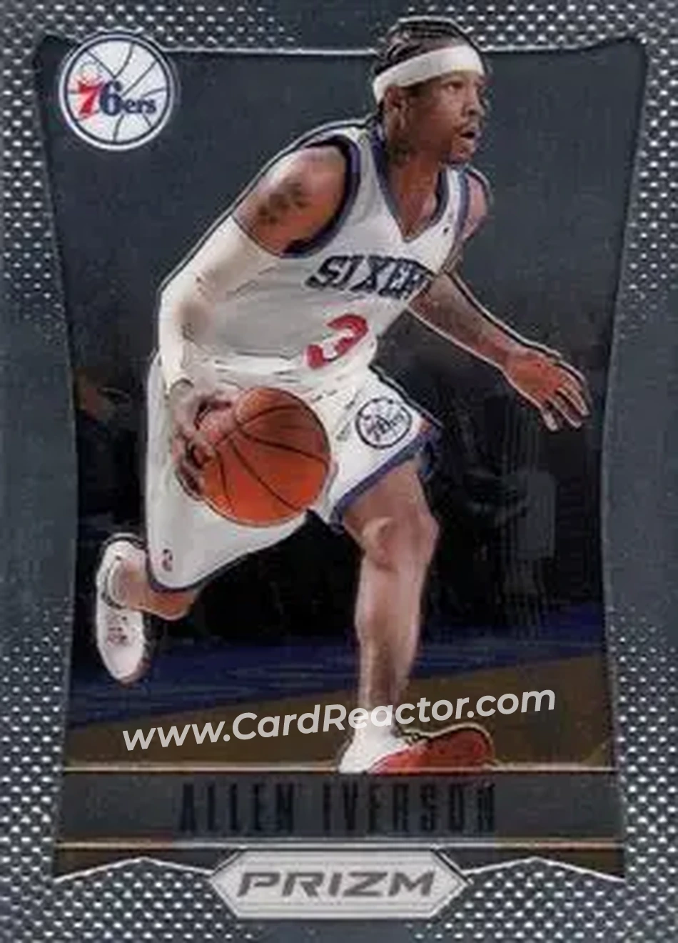 2012-13 Panini Prizm #187 - Allen Iverson - Philadelphia 76ers - Front