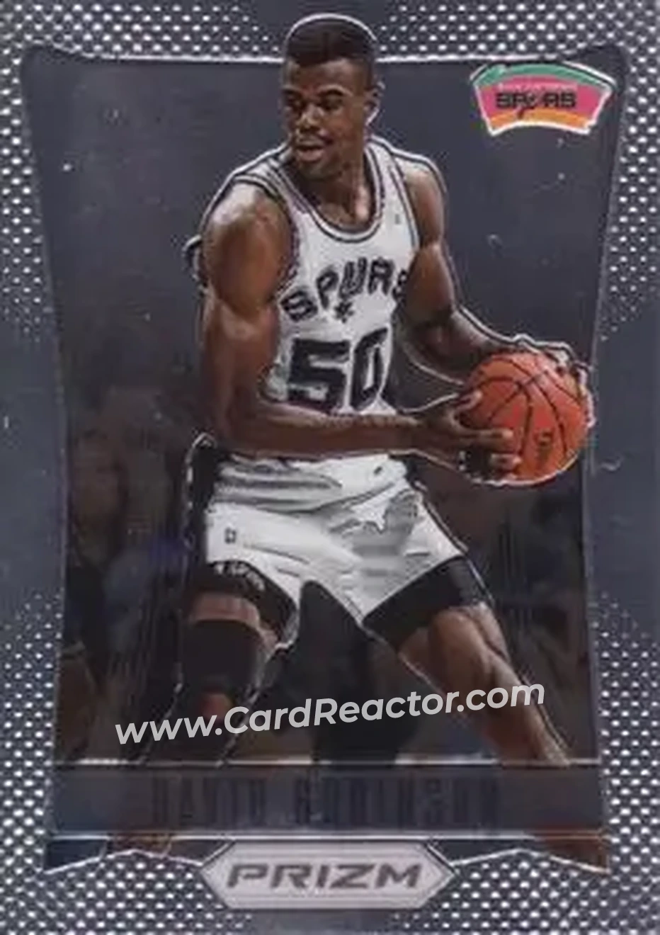 2012-13 Panini Prizm #175 - David Robinson - San Antonio Spurs - Front 2012-13 Panini Prizm #175 - David Robinson - San Antonio Spurs - Front