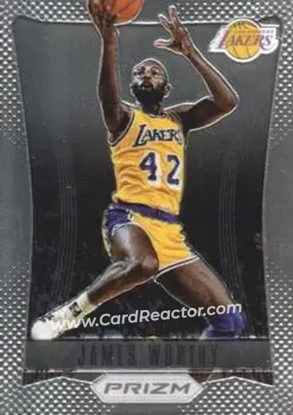 2012-13 Panini Prizm #193 - James Worthy - Los Angeles Lakers - Front