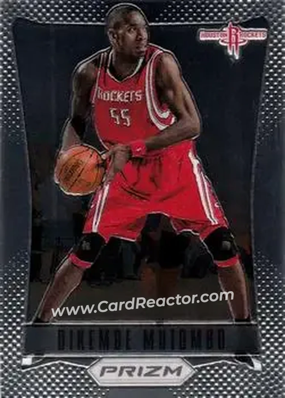 2012-13 Panini Prizm #199 - Dikembe Mutombo - Houston Rockets - Front 2012-13 Panini Prizm #199 - Dikembe Mutombo - Houston Rockets - Front