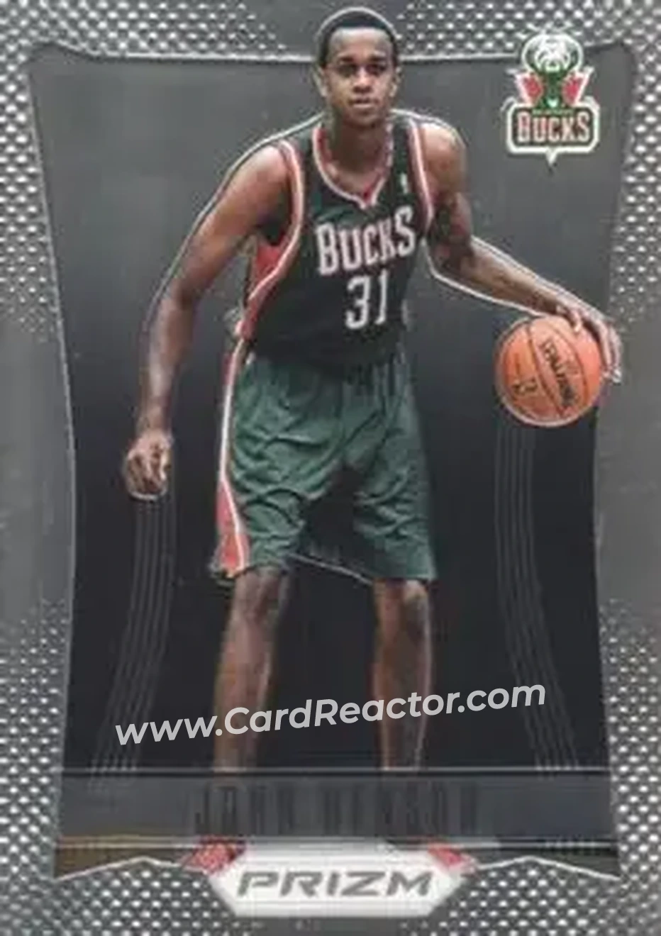 2012-13 Panini Prizm #251 - John Henson - Milwaukee Bucks - Front