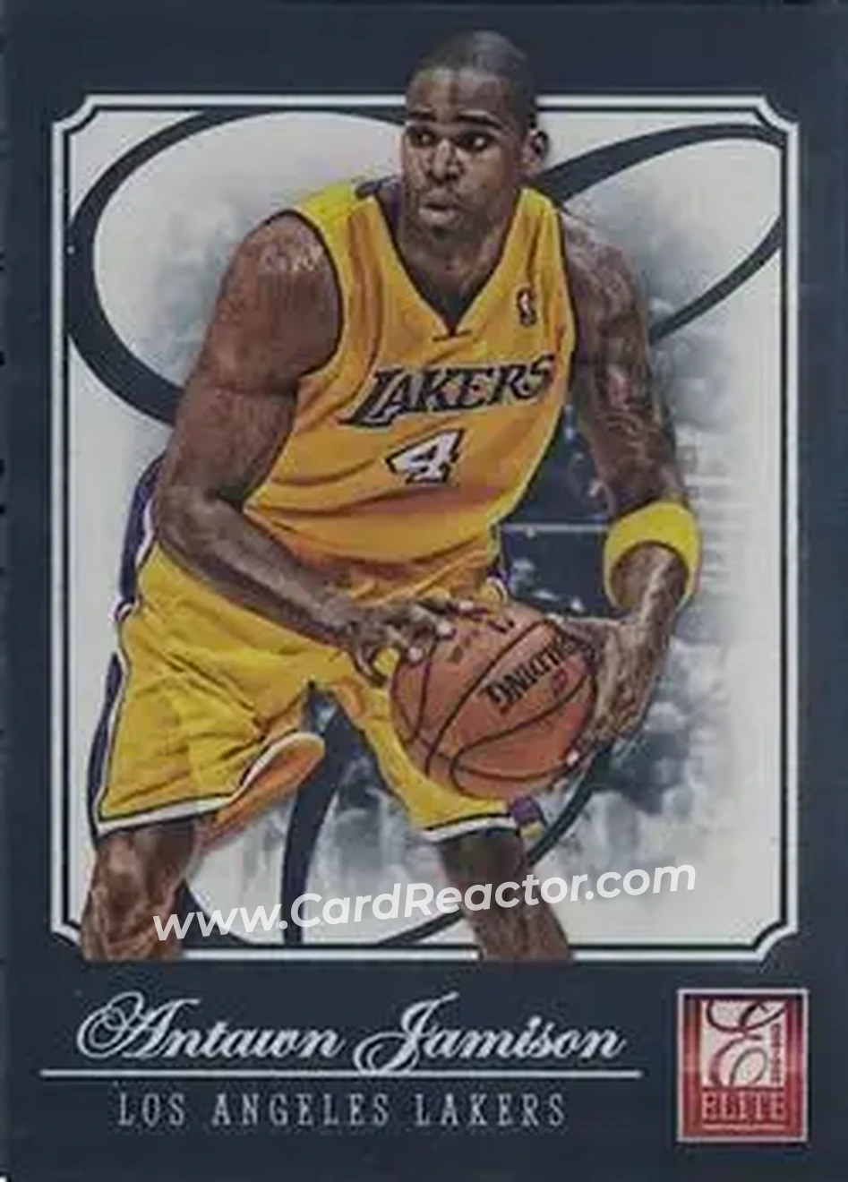 2012-13 Panini Elite #101 - Antawn Jamison - Los Angeles Lakers - Front 2012-13 Panini Elite #101 - Antawn Jamison - Los Angeles Lakers - Front