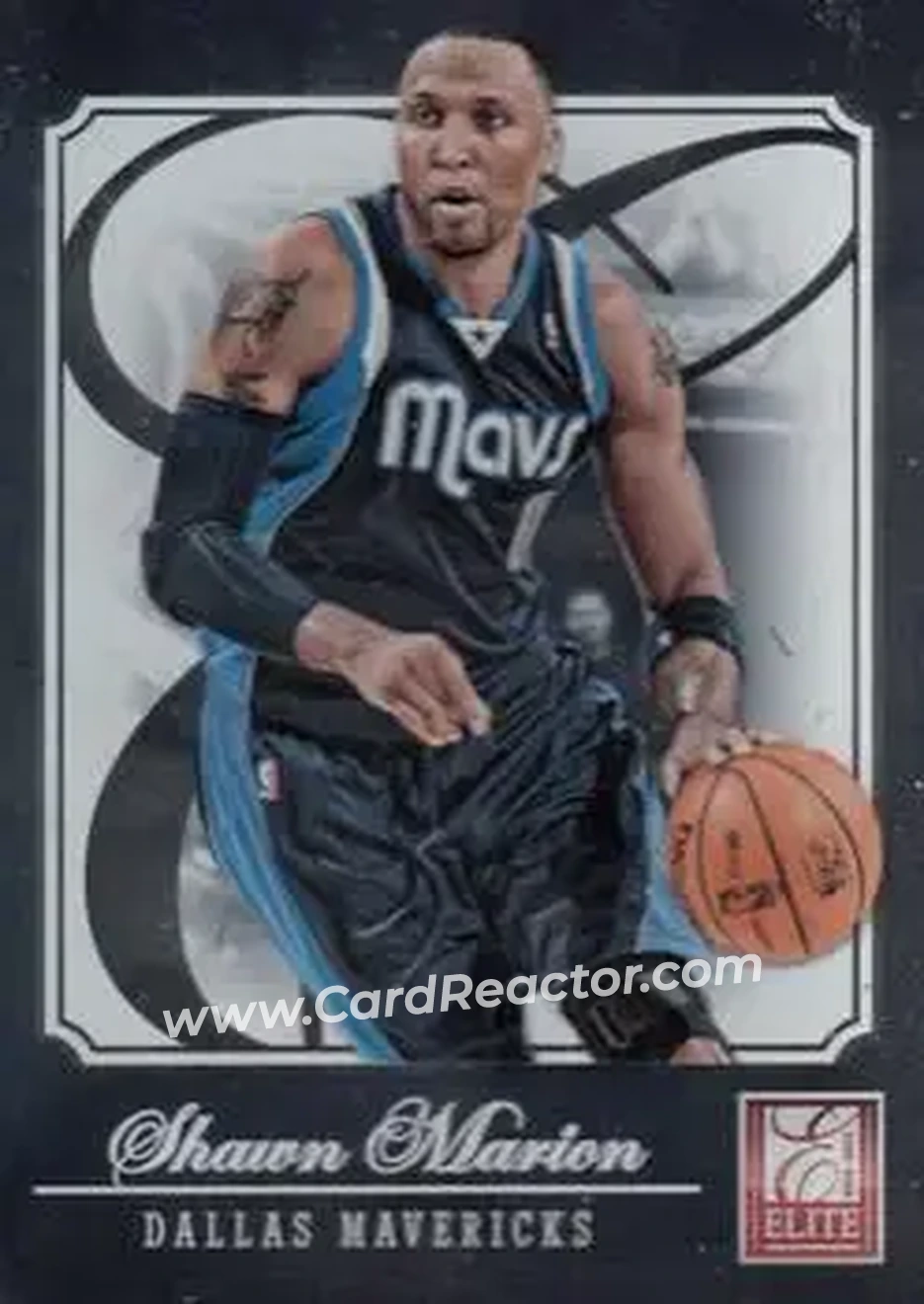 2012-13 Panini Elite #108 - Shawn Marion - Dallas Mavericks - Front 2012-13 Panini Elite #108 - Shawn Marion - Dallas Mavericks - Front
