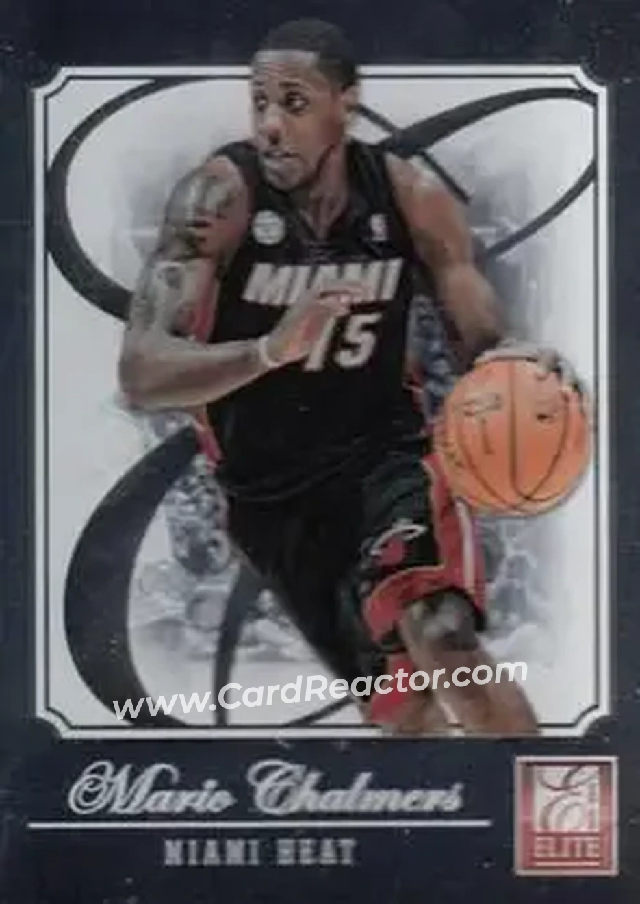 2012-13 Panini Elite #109 - Mario Chalmers - Miami Heat - Front