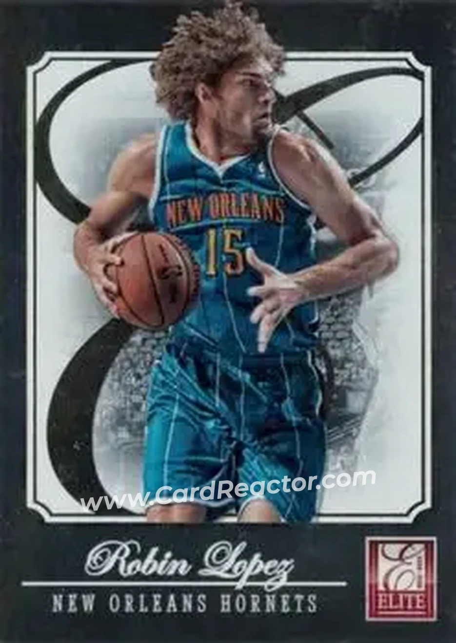 2012-13 Panini Elite #110 - Robin Lopez - New Orleans Hornets - Front 2012-13 Panini Elite #110 - Robin Lopez - New Orleans Hornets - Front