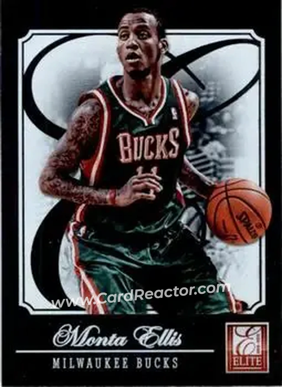 2012-13 Panini Elite #118 - Monta Ellis - Milwaukee Bucks - Front