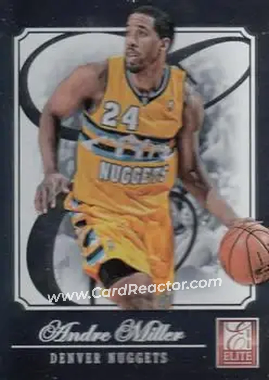 2012-13 Panini Elite #124 - Andre Miller - Denver Nuggets - Front 2012-13 Panini Elite #124 - Andre Miller - Denver Nuggets - Front