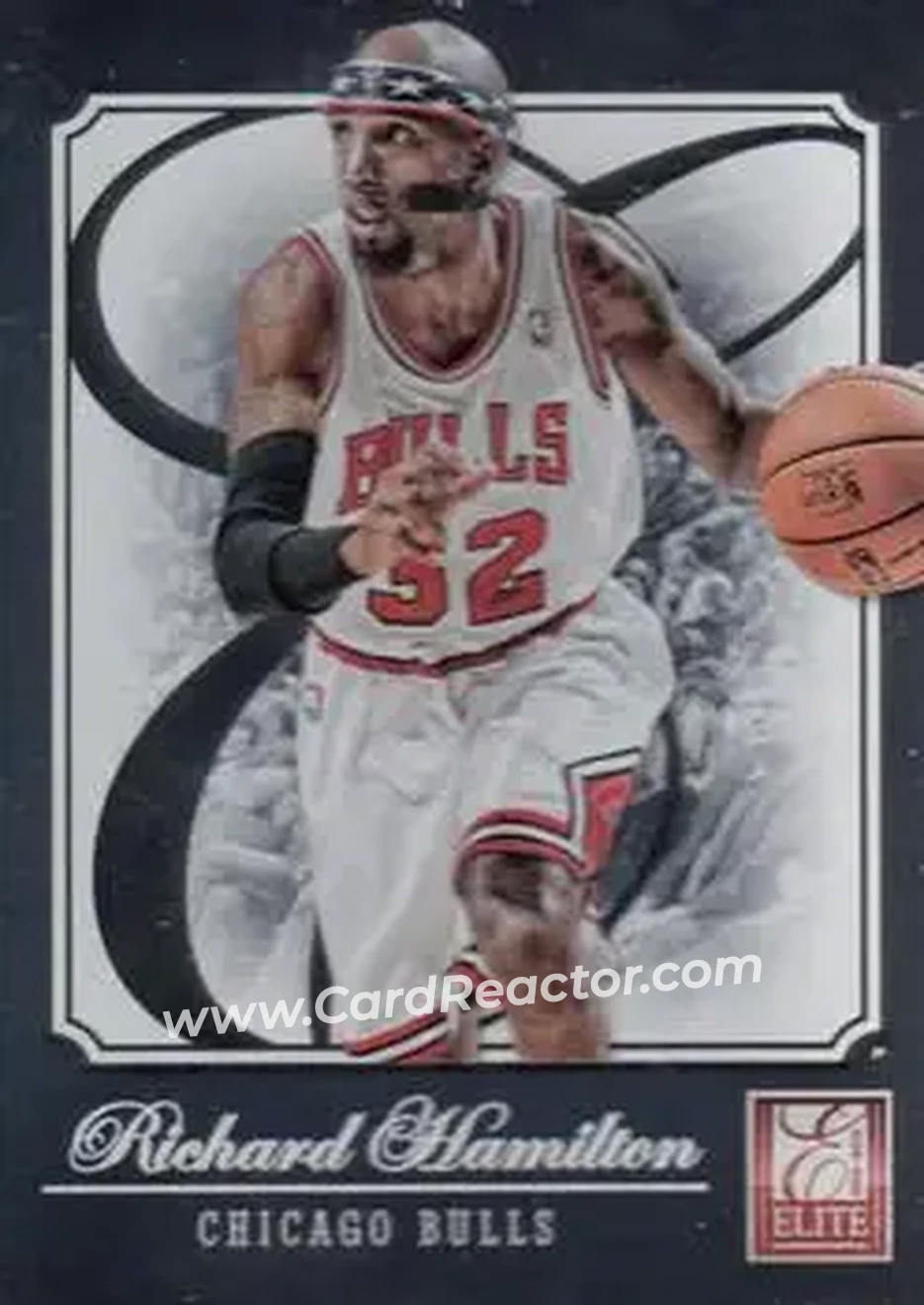 2012-13 Panini Elite #126 - Rip Hamilton - Chicago Bulls - Front 2012-13 Panini Elite #126 - Rip Hamilton - Chicago Bulls - Front