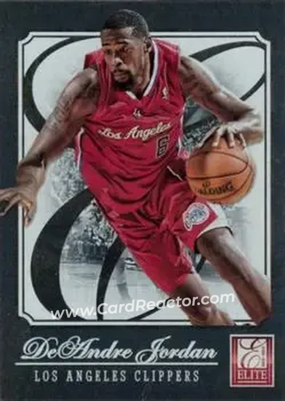 2012-13 Panini Elite #128 - DeAndre Jordan - Los Angeles Clippers - Front