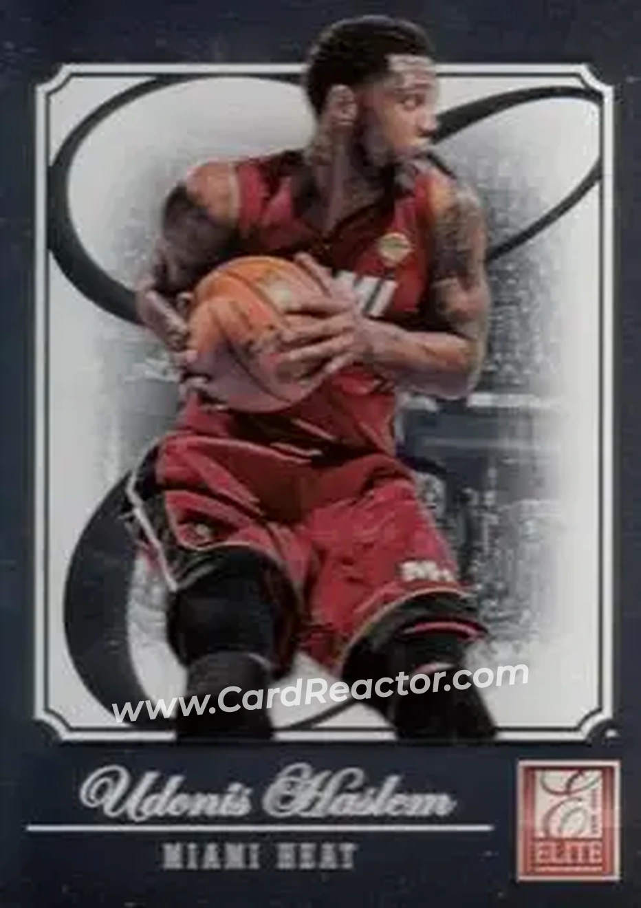 2012-13 Panini Elite #129 - Udonis Haslem - Miami Heat - Front 2012-13 Panini Elite #129 - Udonis Haslem - Miami Heat - Front