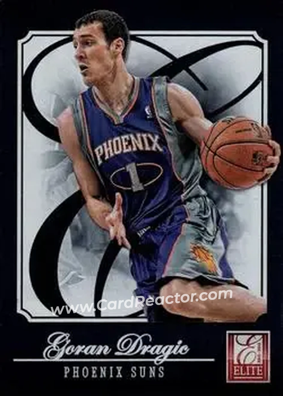 2012-13 Panini Elite #130 - Goran Dragić - Phoenix Suns - Front 2012-13 Panini Elite #130 - Goran Dragić - Phoenix Suns - Front