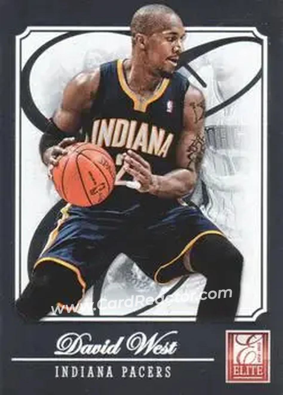 2012-13 Panini Elite #152 - David West - Indiana Pacers - Front 2012-13 Panini Elite #152 - David West - Indiana Pacers - Front