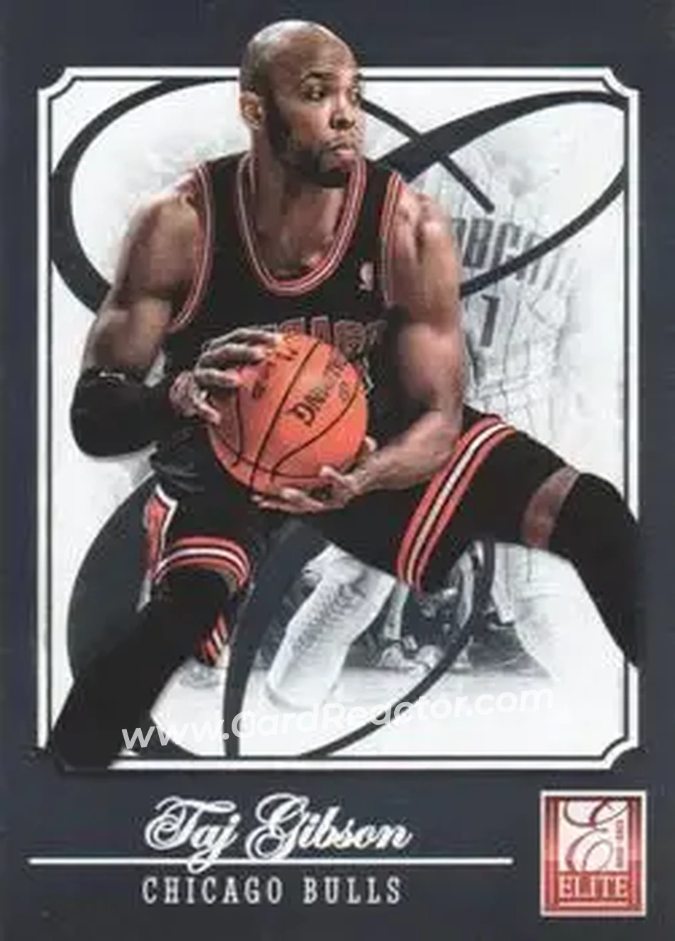 2012-13 Panini Elite #163 - Taj Gibson - Chicago Bulls - Front 2012-13 Panini Elite #163 - Taj Gibson - Chicago Bulls - Front