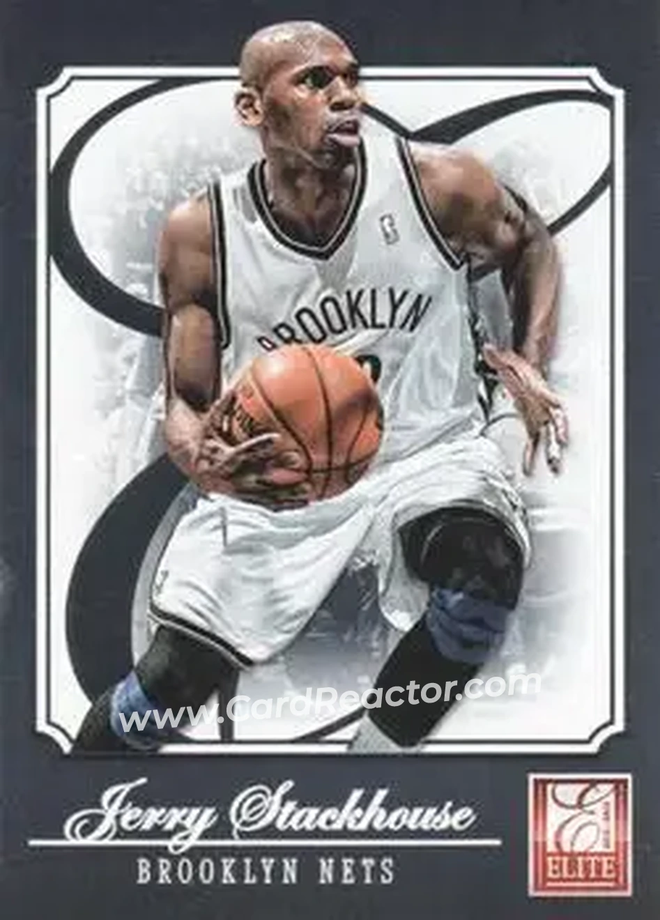 2012-13 Panini Elite #170 - Jerry Stackhouse - Brooklyn Nets - Front 2012-13 Panini Elite #170 - Jerry Stackhouse - Brooklyn Nets - Front