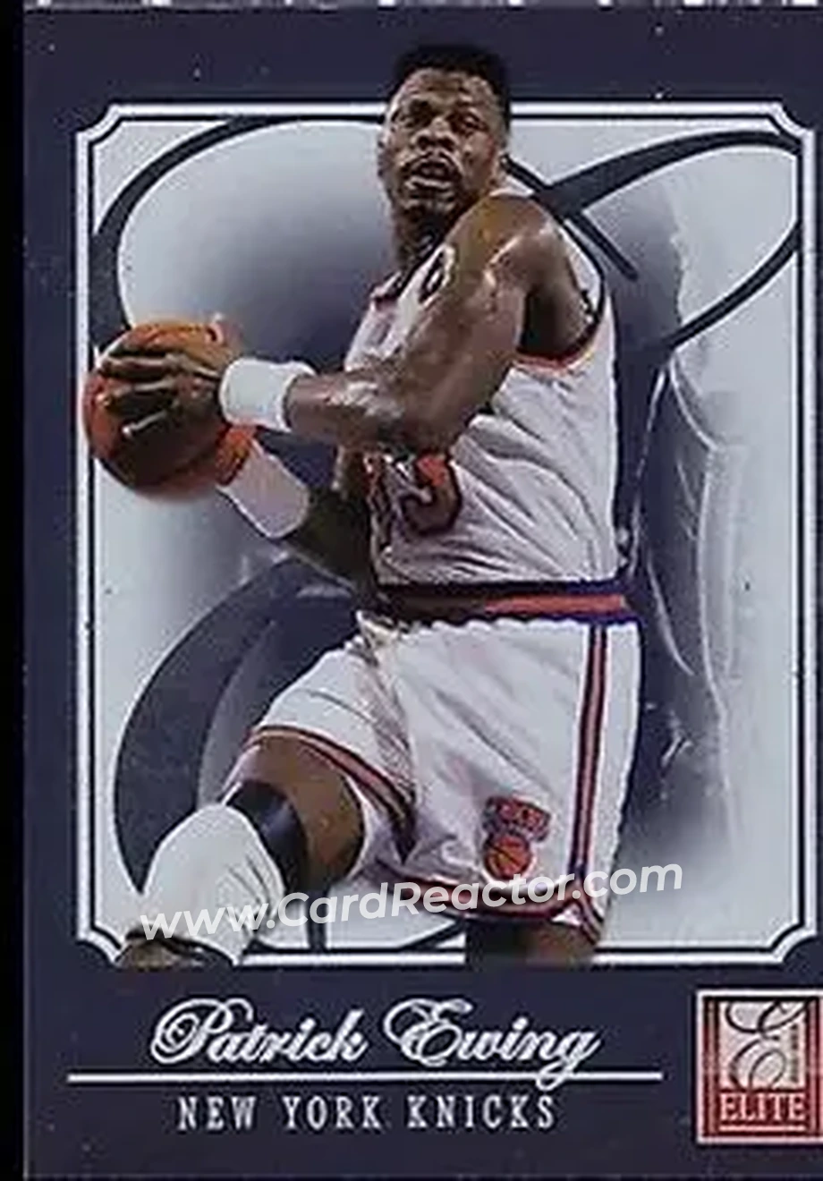 2012-13 Panini Elite #185 - Patrick Ewing - New York Knicks - Front 2012-13 Panini Elite #185 - Patrick Ewing - New York Knicks - Front